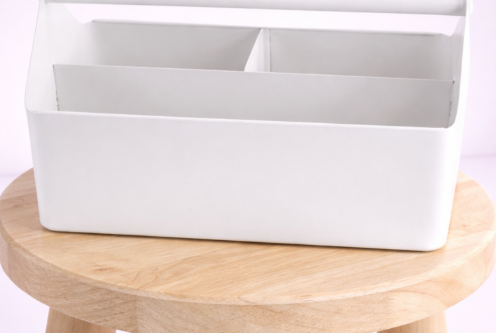 Housevitamin metalen opbergbak met handvat