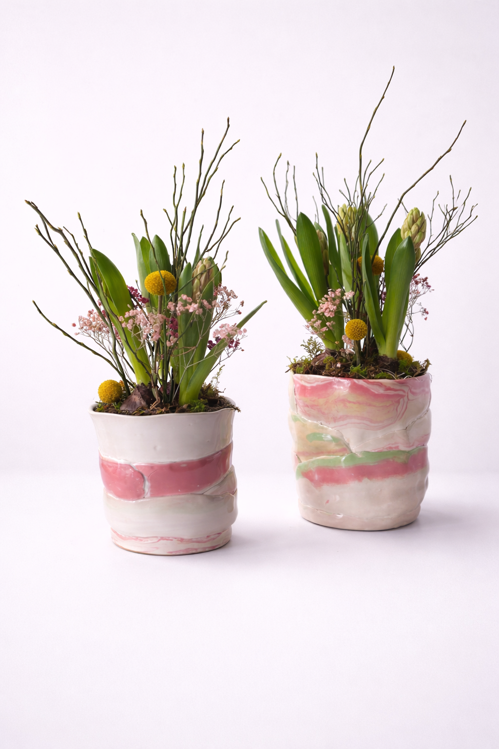 Roze Hyacinten in Pot – Voorjaarsdecoratie Set